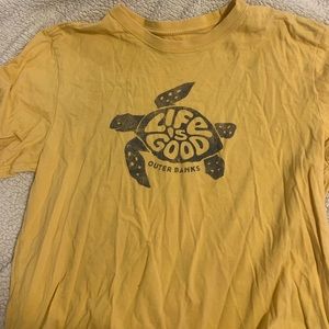 adorable yellow life is good shirt